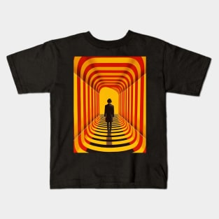 Optical Illusion - Man in Bowler Hat Kids T-Shirt